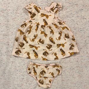 Mud Pie Tiger Pattern Diaper Cover Set